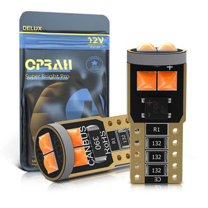 Planet Gates White 2X W5W 194 168 T10 6SMD 3030 Canbus LED Bulbs 12V For Car License Plate Light Interior Dome lights Reading Lamp 6000K White Red