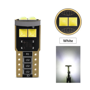 Planet Gates White 2X W5W 194 168 T10 6SMD 3030 Canbus LED Bulbs 12V For Car License Plate Light Interior Dome lights Reading Lamp 6000K White Red