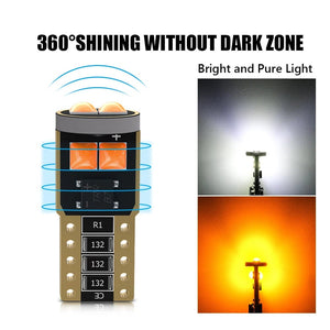 Planet Gates White 2X W5W 194 168 T10 6SMD 3030 Canbus LED Bulbs 12V For Car License Plate Light Interior Dome lights Reading Lamp 6000K White Red