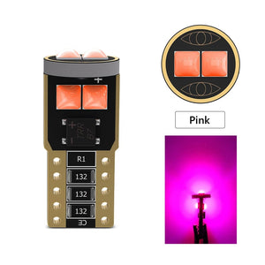 Planet Gates White 2X W5W 194 168 T10 6SMD 3030 Canbus LED Bulbs 12V For Car License Plate Light Interior Dome lights Reading Lamp 6000K White Red