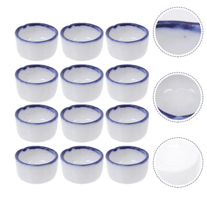 Planet Gates White / 2X2X1cm 12 Pcs Basin Small Terrarium Jumping Spider Enclosure Tarantula The Fence Millipede Ceramics Mini Water Sink Reptile Baby