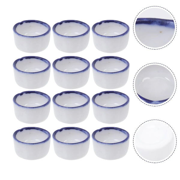 Planet Gates White / 2X2X1cm 12 Pcs Basin Small Terrarium Jumping Spider Enclosure Tarantula The Fence Millipede Ceramics Mini Water Sink Reptile Baby