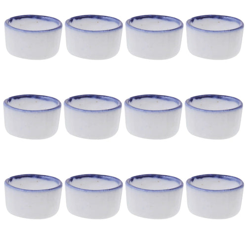 Planet Gates White / 2X2X1cm 12 Pcs Basin Small Terrarium Jumping Spider Enclosure Tarantula The Fence Millipede Ceramics Mini Water Sink Reptile Baby