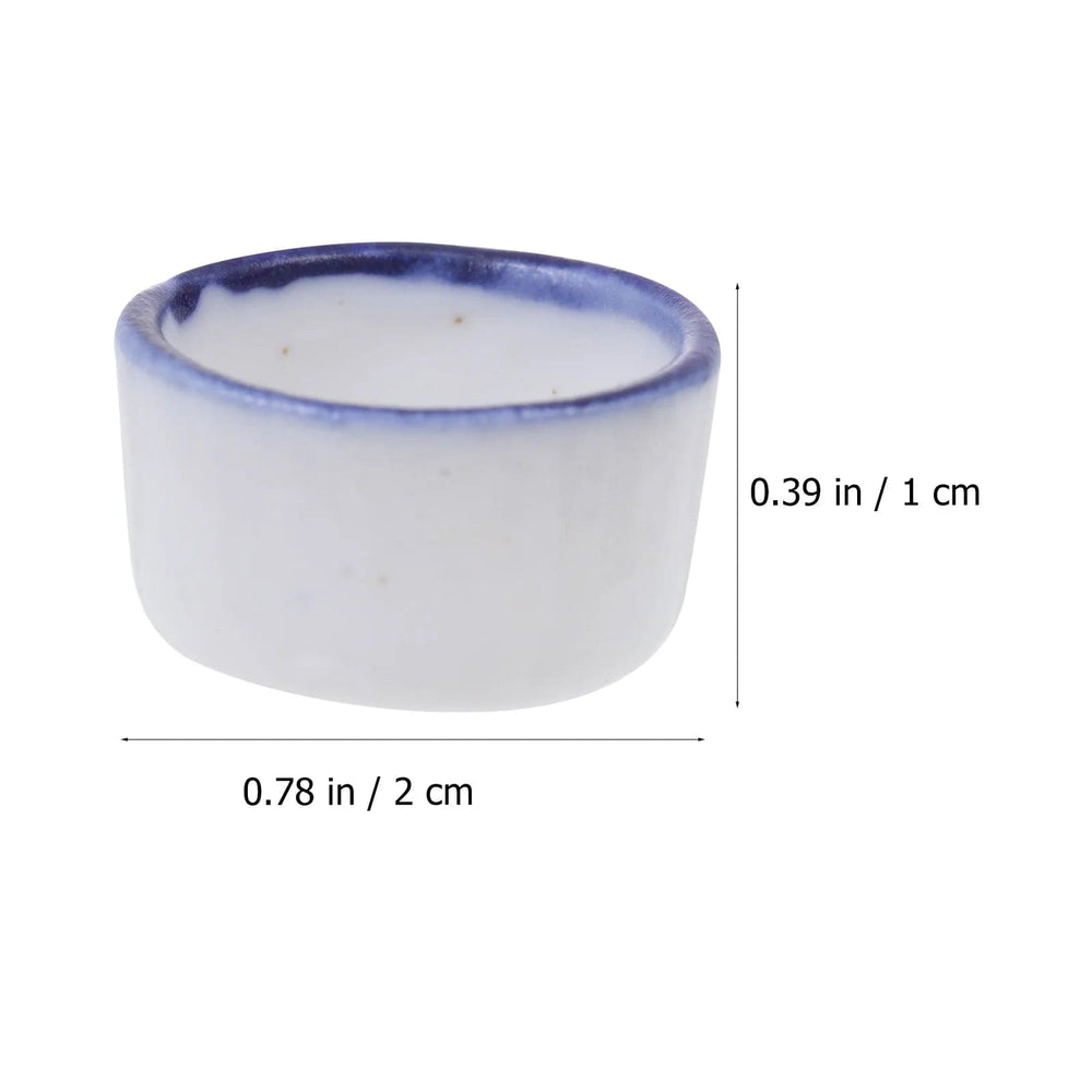 Planet Gates White / 2X2X1cm 12 Pcs Basin Small Terrarium Jumping Spider Enclosure Tarantula The Fence Millipede Ceramics Mini Water Sink Reptile Baby