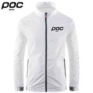 Planet Gates WHITE / 2XL (60-70kg) / CHINA 2023 Summer Men Windproof Waterproof Cycling Jacket MTB Moto Poc Bicycle Long Sleeve Windbreaker Anti-UV Mountain Bike Wind Coat