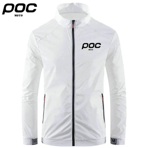 Planet Gates WHITE / 2XL (60-70kg) / CHINA 2023 Summer Men Windproof Waterproof Cycling Jacket MTB Moto Poc Bicycle Long Sleeve Windbreaker Anti-UV Mountain Bike Wind Coat