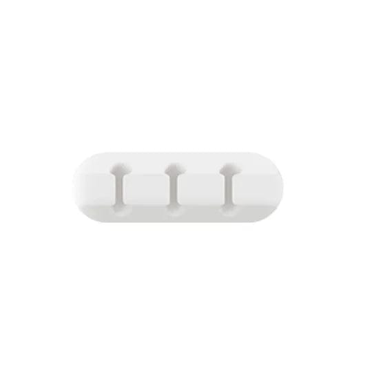 Planet Gates white 3 holes 3/5/7 Clips Adhesive Cable Winder Desktop Wire Earphone Cable Holder Desk Organizer Stationery Office Supplies Material Escolar