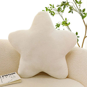 Planet Gates white 30CM Cute Butter Cheese Throw Pillow Plush Toy Dormitory Sleep  Sofa Chair Cushion Pentagon Star Shape Child Birthday Gift