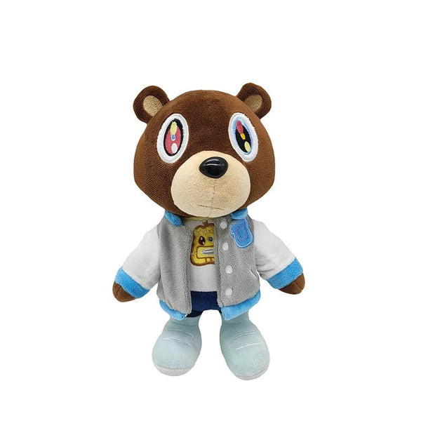 Planet Gates WHITE 30cm Kawaii Kanye Dropout Bear Teddy Bear Plush Toys Kanye West Graduation Soft Stuffed Home Room Decor Birthday Gift
