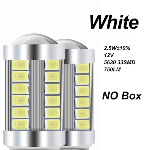 Planet Gates White / 3157 P27/7W T25 2X 1156 BA15S P21W 1157 P21/5W BAY15D BAU15S PY21W T20 7443 7440 3157 LED Car Tail Bulb Brake Reverse DRL Signal Light 12V 24V