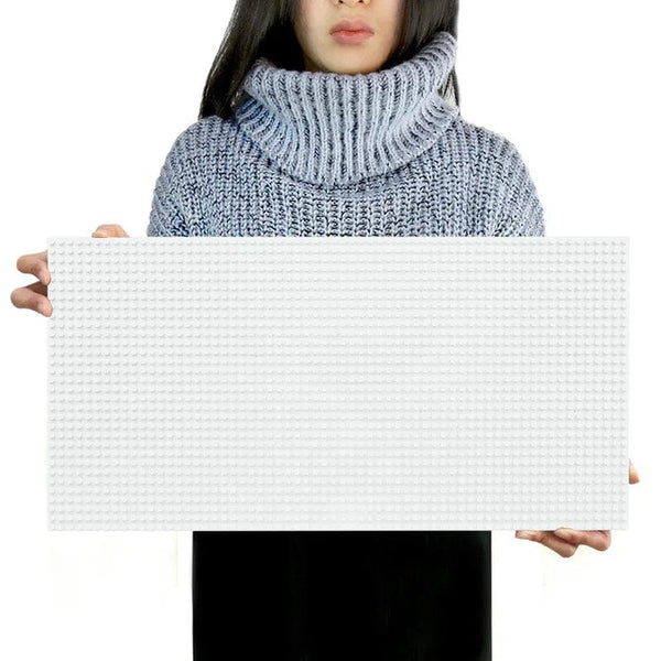 Planet Gates White 32*64 Holes Classic Building Blocks Base Board, DIY Assembled Building Blocks Wall Compatible With Brand Gift Toys for Children