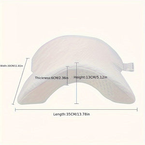 Planet Gates White / 35.0*30.0*13.0cm 1pc Arm Pillow Cuddle Pillow, Neck Cervical Pillow, Anti Hand Pressure Arched Shaped Pillow, Memory Foam Slow Rebound Pressure Pillow, Office Rest Pillow, Neck Back Support Pillow