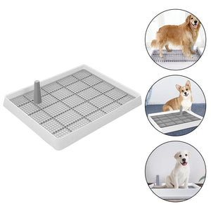 Planet Gates White / 38X30X6.5CM Dog Toilet Thickened Tray Plastic Pallets Pet Puppy Urine Household Training Portable