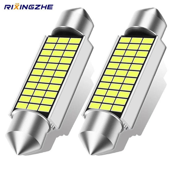 Planet Gates white / 39MM RXZ 2PCS Festoon C10W LED C5W LED Canbus 31/36/39/41MM error free Interior reading Light Clearance Bulbs Auto plate Lamp white