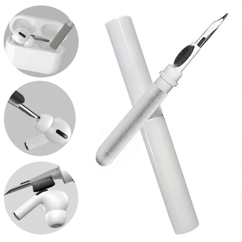 Planet Gates White 3IN1 Portable Cleaning Pen Headphones Mobile Phone Tablet Dust Dirt Clean Tool For iPhone Xiaomi HUAWEI Samsung Earphone Cleaner