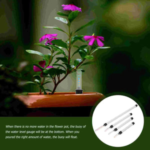 Planet Gates White 4 Pcs Water Level Reminder Water Meter Indoor Plants Water Sensor Hydroponic Planter Hygrometer Water Scale Gauge