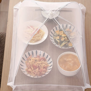 Planet Gates White / 42*42 1pc Of White Rice Cover, Foldable Dining Table Food Cover, Fly Proof Rice Cover, Household Dust Cover, Insect-Proof Kitchen Outdoor Food Umbrella Cover, Kitchen Supplies