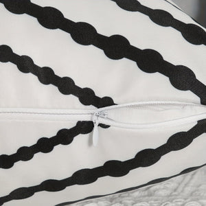 Planet Gates White / 45.72cm X 45.72cm 2pcs Waterproof Boho Linen Blend Throw Pillow Case, Geometric Square Cushion Case, Decorative Pillow Cover For Outdoor Living Room Bedroom Couch Sofa