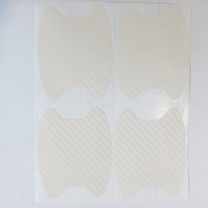 Planet Gates White 4pcs Car Door Sticker Carbon Fiber Scratches Resistant Cover Auto Handle Protection Film Exterior Styling Car Accessories