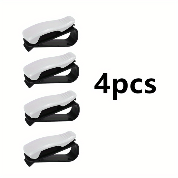 Planet Gates White/4pcs Car Sun Visor Eye Clip