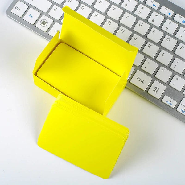 Planet Gates white 50 sheets Japanese Colored White Memo Pads Message Note Empty Flashcard Study Notepad Index Tab Blank Cards Day Planner Journal Stationery