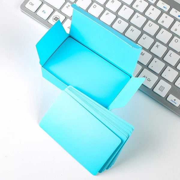 Planet Gates white 50 sheets Japanese Colored White Memo Pads Message Note Empty Flashcard Study Notepad Index Tab Blank Cards Day Planner Journal Stationery