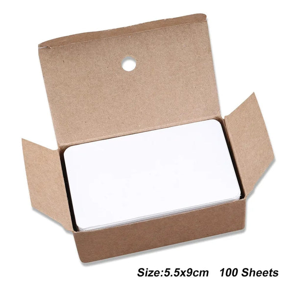 Planet Gates white 50 sheets Japanese Colored White Memo Pads Message Note Empty Flashcard Study Notepad Index Tab Blank Cards Day Planner Journal Stationery