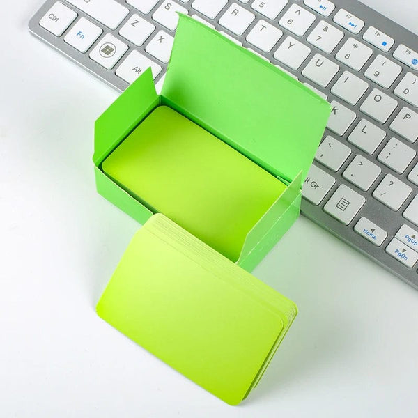 Planet Gates white 50 sheets Japanese Colored White Memo Pads Message Note Empty Flashcard Study Notepad Index Tab Blank Cards Day Planner Journal Stationery