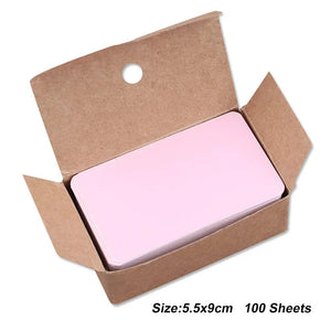 Planet Gates white 50 sheets Japanese Colored White Memo Pads Message Note Empty Flashcard Study Notepad Index Tab Blank Cards Day Planner Journal Stationery