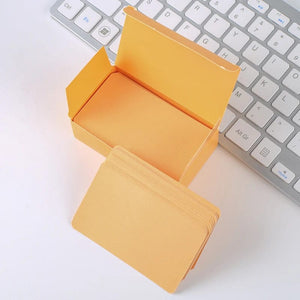 Planet Gates white 50 sheets Japanese Colored White Memo Pads Message Note Empty Flashcard Study Notepad Index Tab Blank Cards Day Planner Journal Stationery