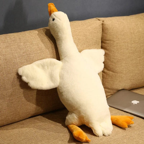 Planet Gates White / 50CM 130CM Giant White Duck Plushie Toys Soft Stuffed Big Wings Goose Doll Lovely Animal Pillow For Children Girls Birthday Gifts