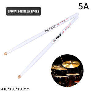 Planet Gates White 5A 1 Pair 5A/7A Drumsticks Mallets Jazz Drum Sticks Percussion Consistent Weight and Pitch American Hickory Classic Drum Sticks