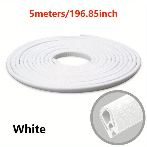 Planet Gates White / 5m 5m Car Door Seal Edge Protector Auto Sealing Tape Strips Guard Trim Automobiles Door Trunk Stickers Decorative Seal For Cars