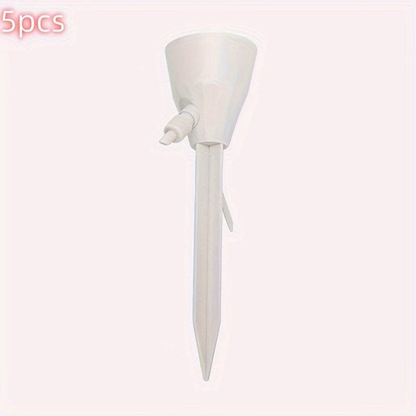 Planet Gates White / 5pcs 2/5pcs Adjustable Self-watering Automatic Drip Irrigation System, Lazy Dripper, Green Plant Steward, Automatic Dripper Device For Plants, Flowers, Greenhouses, Gardens, Suitable For Gardens, Courtyards, Landscapes.