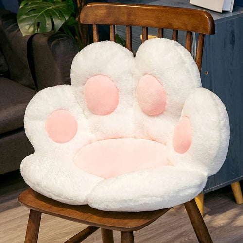 Planet Gates white / 60 x 70cm 70cm  Kawaii Plush Bear Paw Mat Cute Animal Bear Cat Foot Pillow Heart Plush Cushion Stuffed Soft Toys for Home Decor Gifts