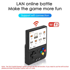 Planet Gates White / 64G(15K Games) MIYOO Mini Plus Portable Retro Handheld Game Console V2 Mini+ IPS Screen Classic Video Game Console Linux System Children's Gift