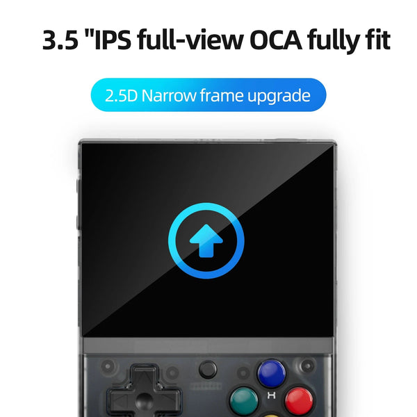 Planet Gates White / 64G(15K Games) MIYOO Mini Plus Portable Retro Handheld Game Console V2 Mini+ IPS Screen Classic Video Game Console Linux System Children's Gift