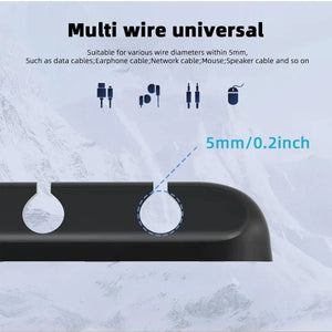 Planet Gates White 7 / CHINA Cable Organizer Management Wire Holder Flexible USB Cable Winder Tidy Silicone Clips Keeper Cable Organizer Holder for phone