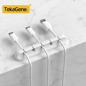 Planet Gates White 7 / CHINA Cable Organizer Management Wire Holder Flexible USB Cable Winder Tidy Silicone Clips Keeper Cable Organizer Holder for phone