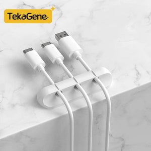 Planet Gates White 7 / CHINA Cable Organizer Management Wire Holder Flexible USB Cable Winder Tidy Silicone Clips Keeper Cable Organizer Holder for phone