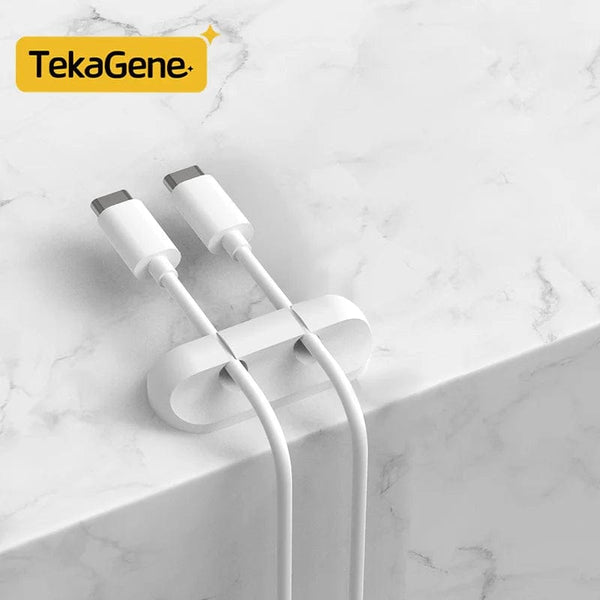 Planet Gates White 7 / CHINA Cable Organizer Management Wire Holder Flexible USB Cable Winder Tidy Silicone Clips Keeper Cable Organizer Holder for phone
