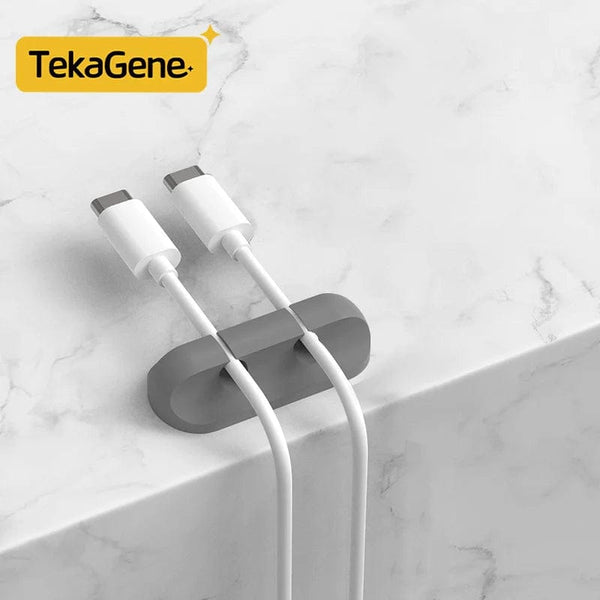 Planet Gates White 7 / CHINA Cable Organizer Management Wire Holder Flexible USB Cable Winder Tidy Silicone Clips Keeper Cable Organizer Holder for phone