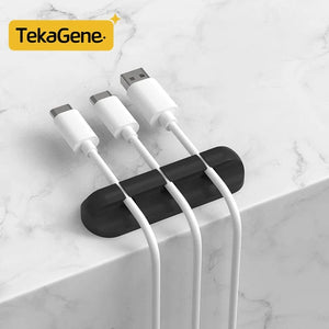 Planet Gates White 7 / CHINA Cable Organizer Management Wire Holder Flexible USB Cable Winder Tidy Silicone Clips Keeper Cable Organizer Holder for phone
