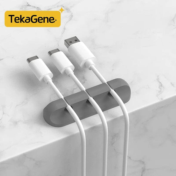 Planet Gates White 7 / CHINA Cable Organizer Management Wire Holder Flexible USB Cable Winder Tidy Silicone Clips Keeper Cable Organizer Holder for phone