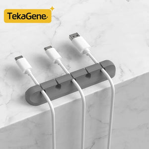 Planet Gates White 7 / CHINA Cable Organizer Management Wire Holder Flexible USB Cable Winder Tidy Silicone Clips Keeper Cable Organizer Holder for phone