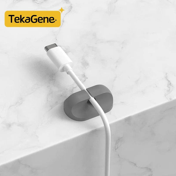 Planet Gates White 7 / CHINA Cable Organizer Management Wire Holder Flexible USB Cable Winder Tidy Silicone Clips Keeper Cable Organizer Holder for phone