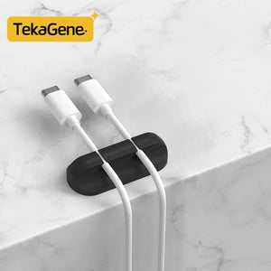 Planet Gates White 7 / CHINA Cable Organizer Management Wire Holder Flexible USB Cable Winder Tidy Silicone Clips Keeper Cable Organizer Holder for phone