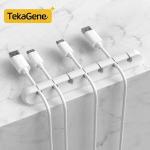 Planet Gates White 7 / CHINA Cable Organizer Management Wire Holder Flexible USB Cable Winder Tidy Silicone Clips Keeper Cable Organizer Holder for phone