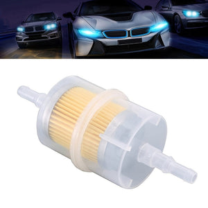 Planet Gates white 932 Inline Fuel Petrol Filter Large Universal Oil Filter Fit For 6mm 8mm Pipes