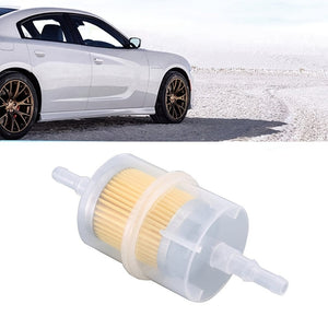Planet Gates white 932 Inline Fuel Petrol Filter Large Universal Oil Filter Fit For 6mm 8mm Pipes